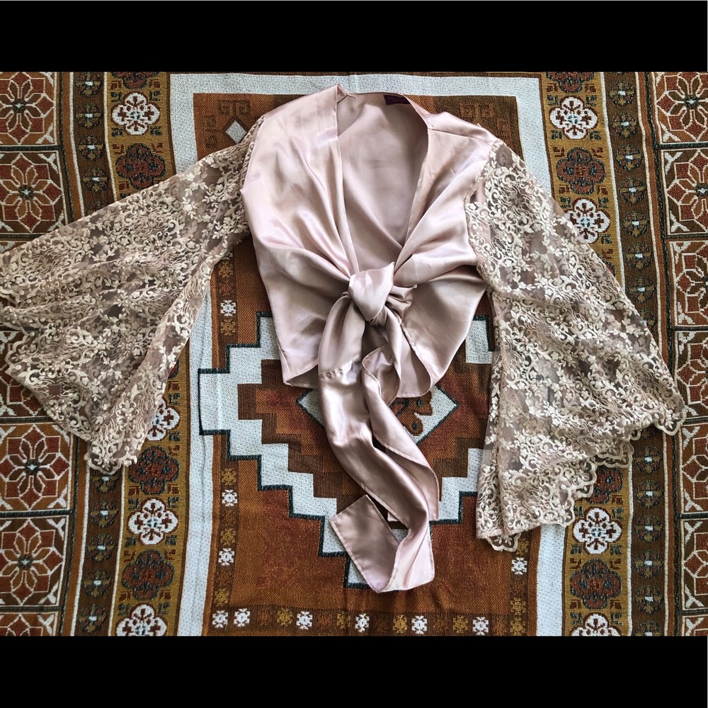 Luna Wild Collection lace wrap top